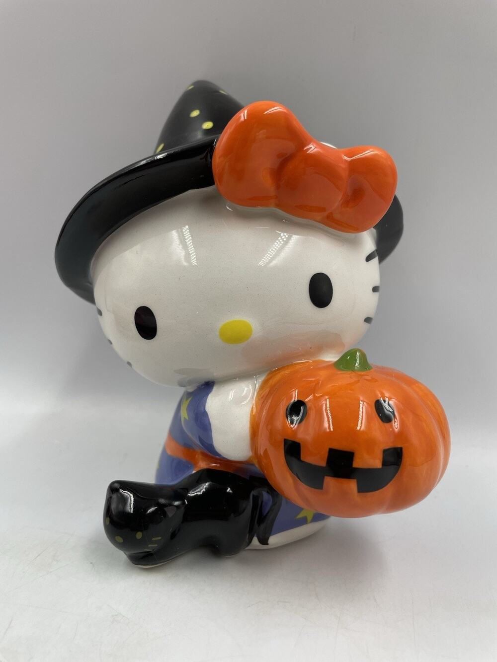 Hello Kitty Halloween Witch Wizard Figurine Blue Sky Clayworks